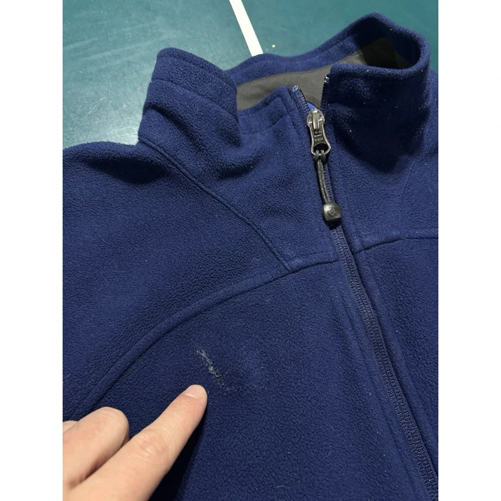 The‎ North Face Jacket Men's Medium Windwall Full Zip Fleece Lined Outdoor Blue